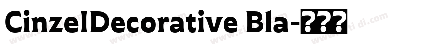 CinzeIDecorative Bla字体转换